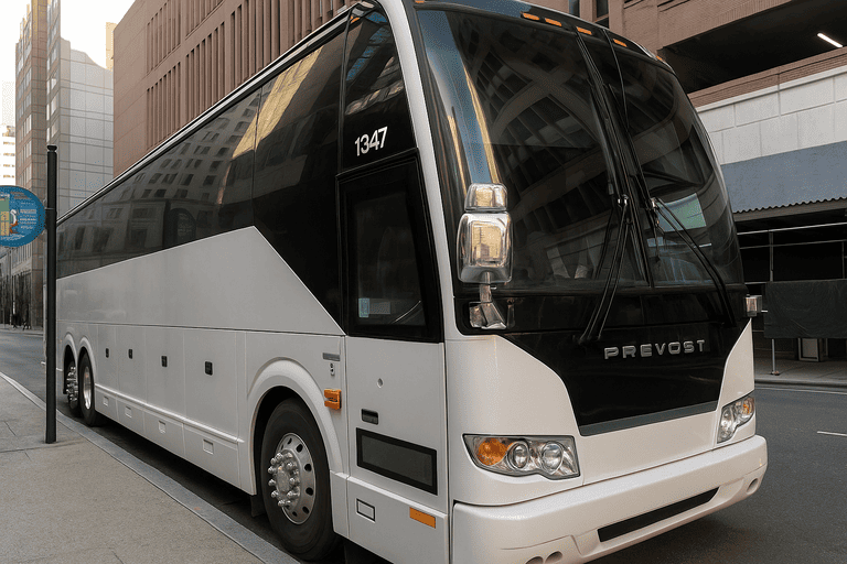 a Bus Rental Company Baltimore coach bus