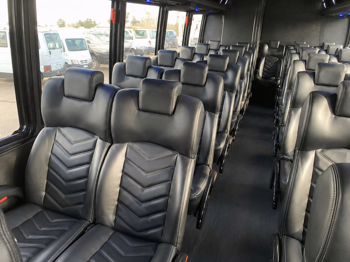 15 passenger minibus interior