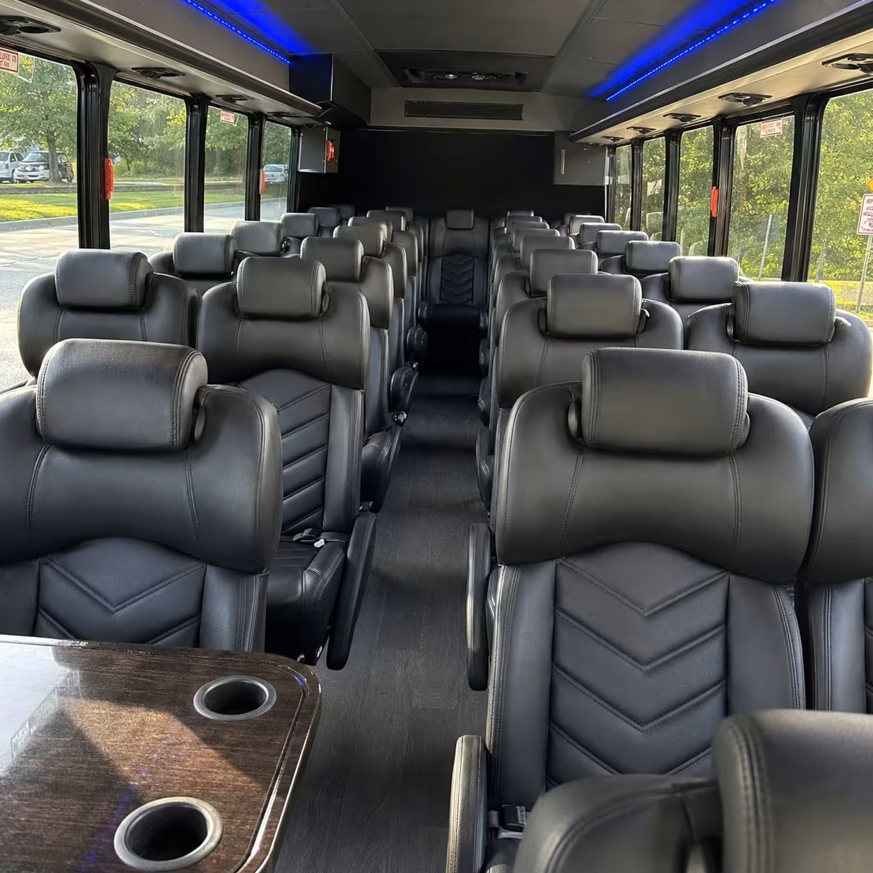 35 passenger minibus inside