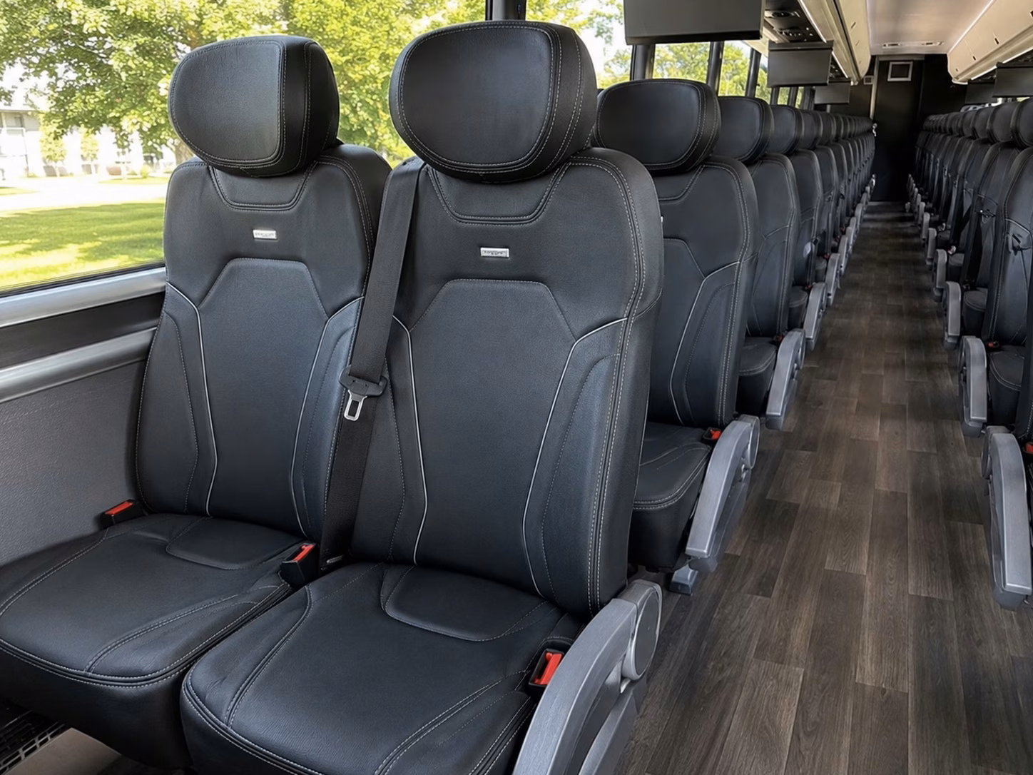 baltimore charter bus inside