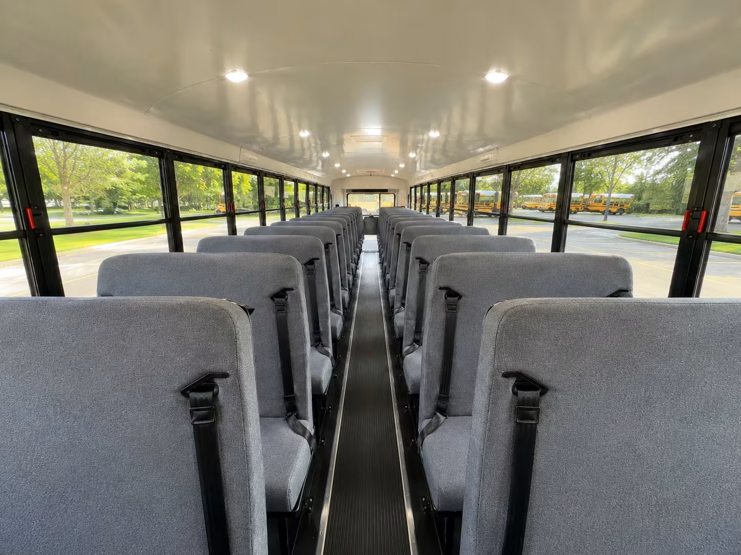 school bus interior