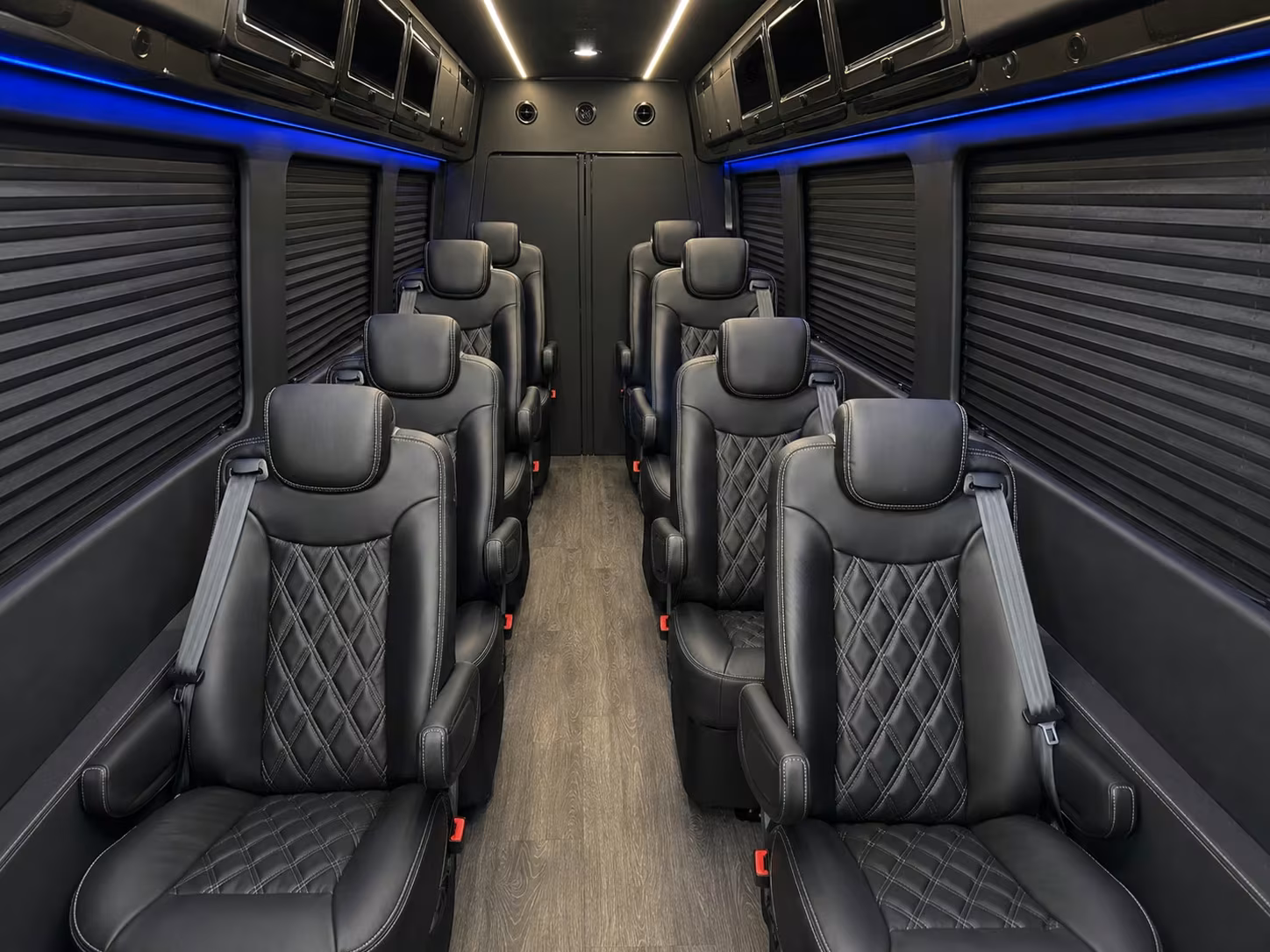 sprinter van with driver inside